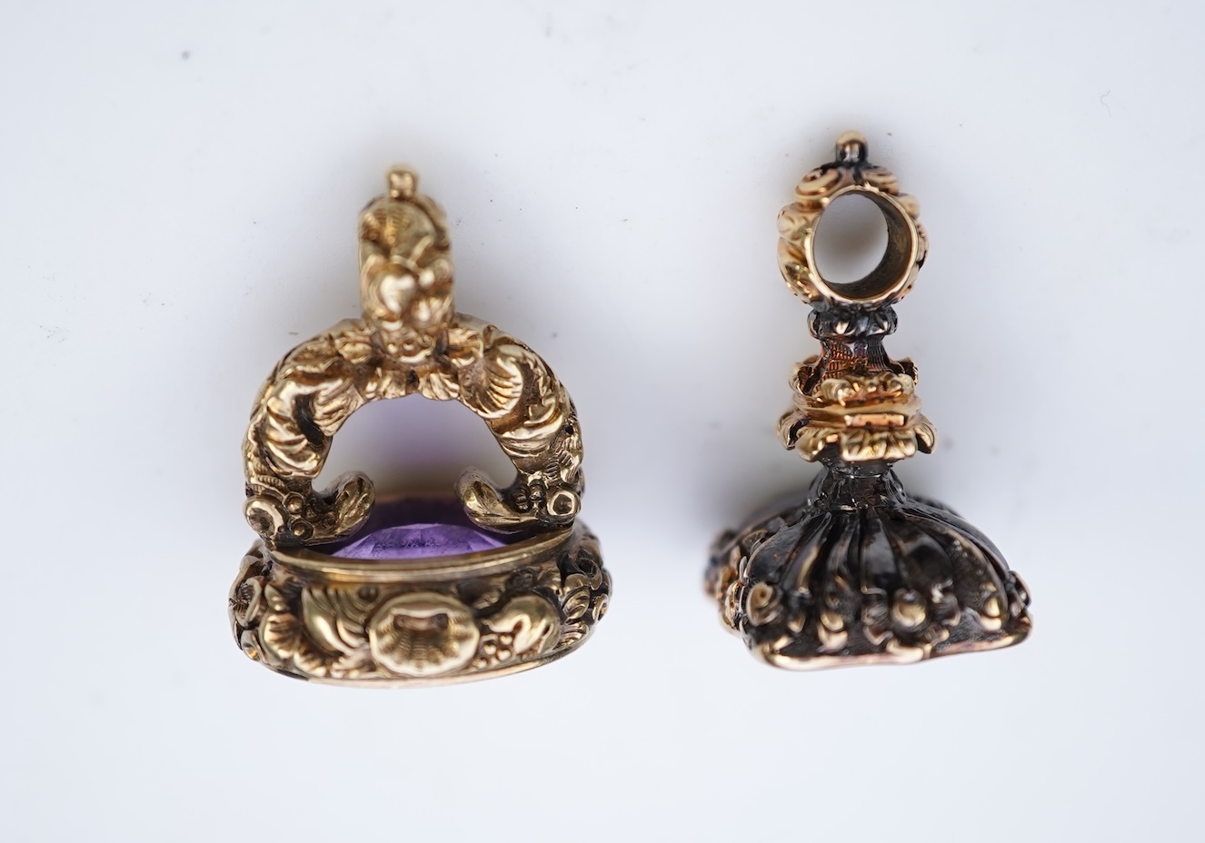 Two fob seals, mid 19th century